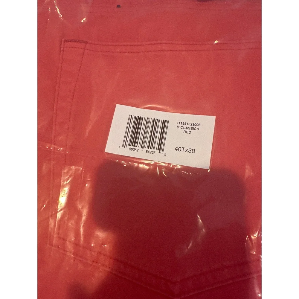 Polo Ralph Lauren Varick Slim Straight Stretch Pants Mens 40x38 Red 711951323006